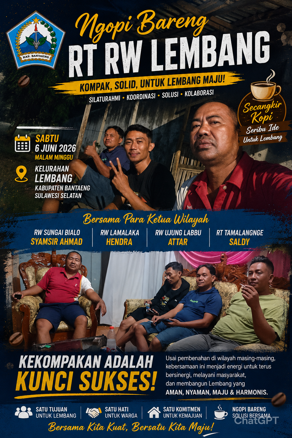 Rahasia di Balik Lembang yang Makin Maju! Para Ketua RW dan RT Pilih Ngopi Bareng Demi Jaga Kekompakan